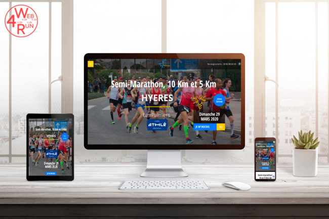 Site-internet-semi-marathon-hyères-web4run by ingenieweb