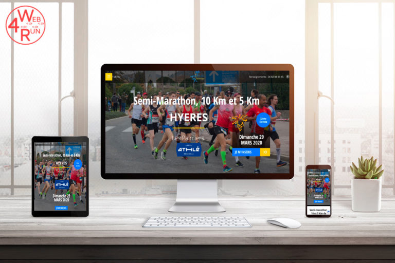 Site-internet-semi-marathon-hyères-web4run by ingenieweb