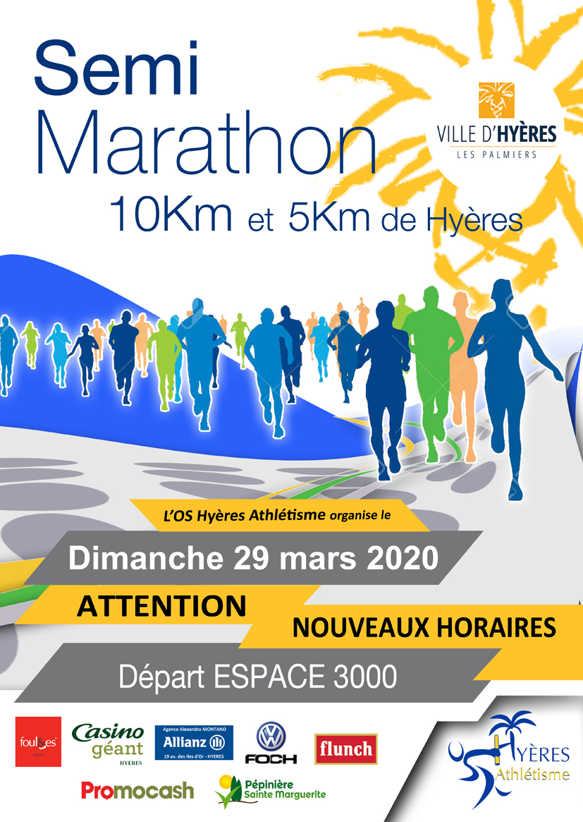 Semi marathon hyères pack web for run by Ingenieweb: création site internet