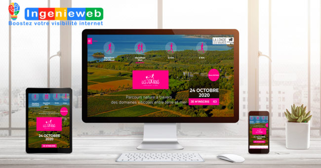 site internet les Dix Vins by Ingenieweb Web4Run