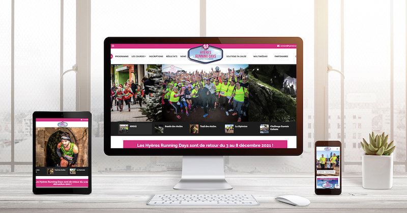 Pack web4run Or Site internet des Hyères Running Days by Ingenieweb