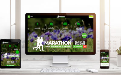 site internet marathon var provence verte by Web4Run