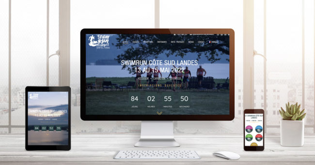 Ingenieweb création site internet Swimrun Côte Sud Landes
