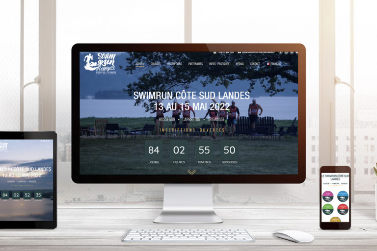 Ingenieweb création site internet Swimrun Côte Sud Landes