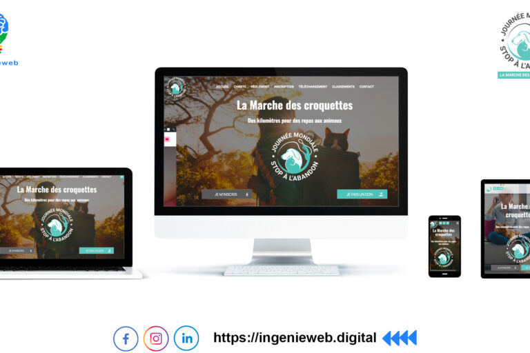 Site internet responsive La Marche des croquettes by Ingenieweb